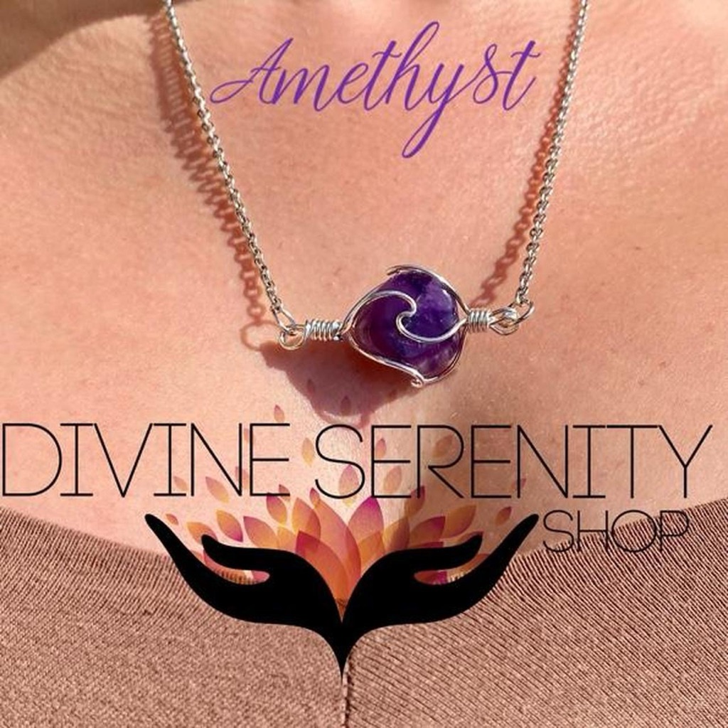 Serenity Amethyst Necklace - Purple